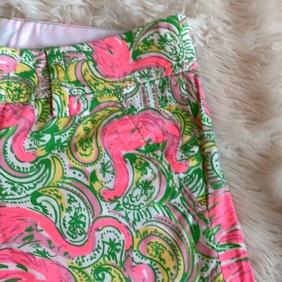 Lilly Pulitzer Pink and Green Patterned Shorts - Picture 2 of 14